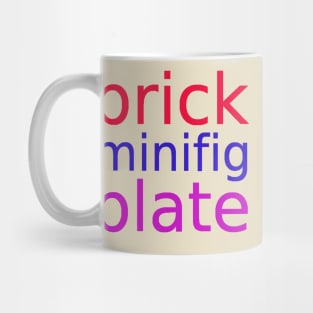 brick minifig plate Mug